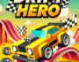 Drift Donut game cover featuring a blocky yellow car drifting on a colorful track with a bold title and a Play button.