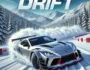 High-speed car drifting through snow in a thrilling winter racing game, Snow Drift. Experience extreme snow racing, precision driving, and dynamic winter tracks.