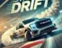 Truck drifting on a challenging racing track, showcasing high-speed turns and tire marks. 'Truck Drift' title displayed prominently above the action, highlighting the intense gameplay.