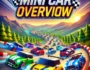 Mini car racing game with vibrant scenery and winding roads. Compact and colorful cars racing in a dynamic environment, featuring the title 'Mini Car Overview' prominently displayed.