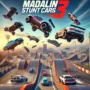 Madalin Stunt Cars 3 gameplay screenshot showcasing adrenaline-fueled stunt racing, high-speed action, and precise car controls.