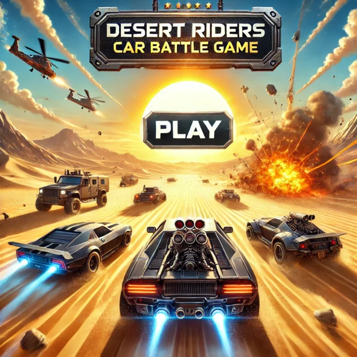 Experience the thrill of 'Desert Riders: Car Battle Game,' a high-octane adventure set in a vast, explosive desert arena. Dive into the intense world of vehicle combat with battle-ready cars, engaging in fast-paced action. Race through sand dunes, dodge enemy fire, and dominate the desert battlefield with your skills. This game features immersive graphics, dynamic car battles, and an adrenaline-pumping experience. Ready to take on the desert challenge? Play now!