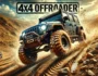 4x4 off-road vehicle navigating rocky terrain, mud splashing, aggressive tires and suspension for extreme offroading adventures