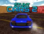 Ado Stunt Cars 2 gameplay featuring high-speed sports cars performing extreme stunts on ramps in an open-world racing arena. Stunning 3D graphics and dynamic action make this a must-play stunt driving game.