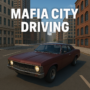 A high-speed muscle car in Mafia City Driving, racing through an urban landscape with realistic graphics and intense street racing action.