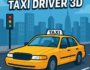 A yellow cab speeding through a cartoon-style New York City in the Free New York Taxi Driver 3D game, featuring iconic buildings and urban traffic.