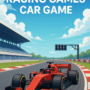 Red Formula 1 car speeding on a professional race track in a Formula Racing Games Car Game setting, with grandstands and bright skies in the background.