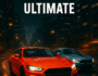 High-speed Street Car Race Ultimate digital illustration featuring sleek racing cars, vibrant city nightscape, and dynamic urban street race action, optimized for SEO car racing keywords.