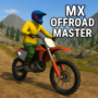 MX OffRoad Master – A motocross rider racing through rugged terrain on a dirt bike, set against a mountainous backdrop in an off-road adventure.