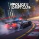 Police car drifting game, high-speed chase, city at night, car racing, action game