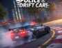 Police car drifting game, high-speed chase, city at night, car racing, action game