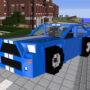 Minecraft car mod showing hidden keys in a racing environment, highlighting secret vehicle controls.”