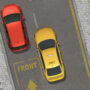 Park the Taxi 3 game screenshot showing a taxi navigating obstacles to park in a tight spot. A challenging parking simulator with precise driving skills required.