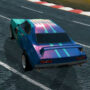 Exciting action-packed moment in Stunt Multiplayer Arena, featuring high-speed stunts and intense vehicular combat in a multiplayer racing battle.