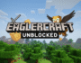 Eaglercraft Unblocked gameplay screenshot featuring pixelated blocks and vibrant landscapes, ideal for online gaming and school Wi-Fi.