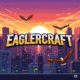 Eaglercraft game screenshot, pixel art city, retro gaming experience, online multiplayer. Eaglercraft gameplay image, block-building adventure, survival game, creative mode. Eaglercraft PC game, free online Minecraft alternative, open-world exploration.