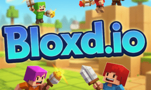 Bloxd.io gameplay screenshot, showcasing block-building, survival, and multiplayer action." "Vibrant Bloxd.io online game scene with customizable characters and crafting." "Bloxd.io pixel art battle arena, featuring strategy and PvP combat.