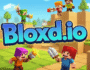 Bloxd.io gameplay screenshot, showcasing block-building, survival, and multiplayer action.