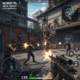 Hazmob FPS: Online Shooter gameplay screenshot showcasing intense urban warfare, tactical team combat, and realistic gunplay. Ideal for mobile shooter game enthusiasts looking for competitive multiplayer action with high-quality graphics.