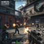 Hazmob FPS: Online Shooter gameplay screenshot showcasing intense urban warfare, tactical team combat, and realistic gunplay. Ideal for mobile shooter game enthusiasts looking for competitive multiplayer action with high-quality graphics.