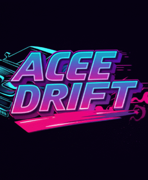 A stylized, neon-lit 