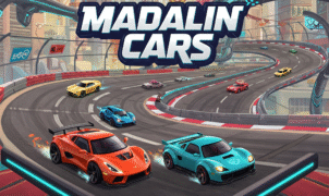 High-speed multiplayer car racing game: Madalin Cars Multiplayer action on futuristic tracks.