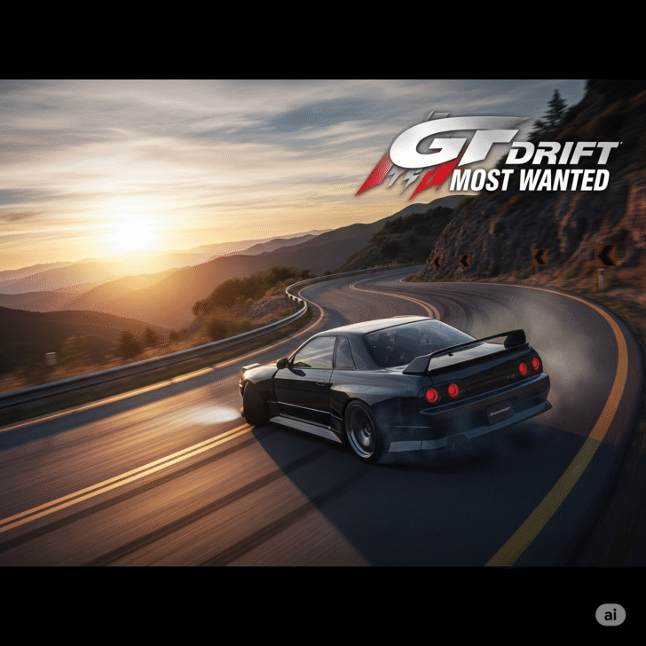 gt drift most wanted sports car racing game drift action speed high-speed drift car driving simulation gaming screenshot customized racing vehicle street racing virtual reality game