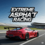 Extreme Asphalt Car Racing game screenshot featuring high-speed action and dynamic sports cars