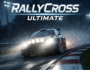 RallyCross Ultimate game cover, rally car racing, off-road motorsport, high-speed racing, video game art, car racing game