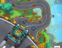 Customizable car racing in Dashcraft.io, featuring pixel art vehicles on dynamic tracks.