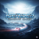 IceRider Racing Cars game art, ice racing, futuristic cars, extreme sports, mobile game