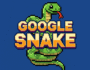 Classic Google Snake game logo with pixel art design, retro gaming, arcade style