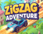 “Player navigating a glowing neon zigzag path in Zigzag Adventure mobile arcade game”