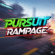 Screenshot of high-octane car chase action in Pursuit Rampage game, featuring futuristic vehicles, explosive stunts, and intense urban environments. Best car combat game for adrenaline junkies.