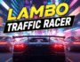 Lamborghini racing through highway traffic in Lambo Traffic Racer game