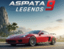 Asphalt 9: Legends high-speed racing game screenshot with luxury sports car on a futuristic track.
