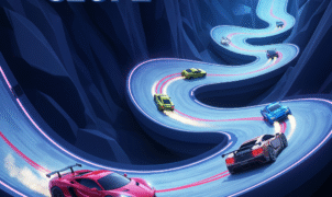 Mobile game Slippery Slope: obstacle course fun with animated characters and bright graphics