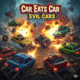 Car Eats Car Evil Cars gameplay featuring explosive car battles and turbo-powered racing action