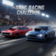 Drag racing competition featuring high-speed cars and intense racing action on a straight track, perfect for motorsport fans and adrenaline lovers.