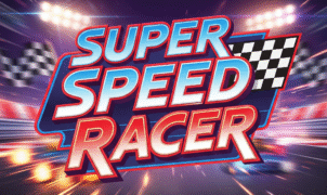“Neon-lit city circuit in Super Speed Racer with a red sports car drifting under nitro boost”