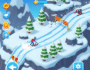 Snow Rush 3D game screenshot, mobile racing game, winter sports adventure, 3D skiing gameplay, snowboard rush, arcade snow racing, extreme winter challenge, fast-paced snow action, free mobile game download