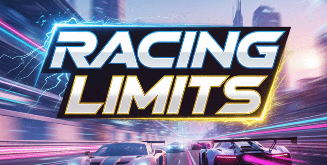 Fast-paced car racing action in the mobile game Racing Limits, featuring high-speed sports cars in a competitive environment.