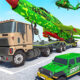 Weaponized War Truck navigating turbulent waterway with mounted cannons firing in aquatic combat