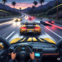 Driver Club: Highway Racing gameplay – sports car weaving through highway traffic